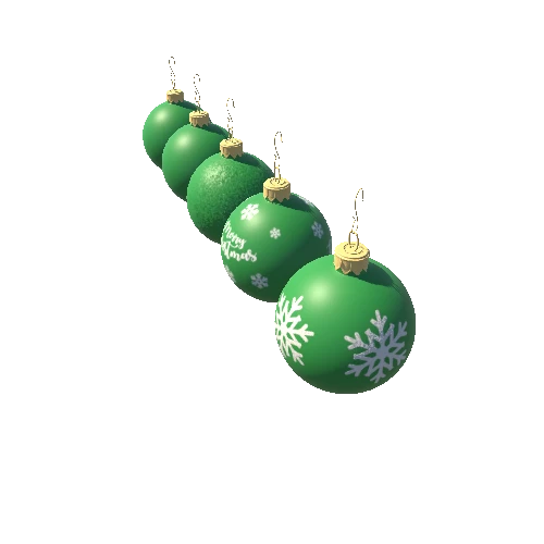 CHRISTMAS BAUBLES_GREEN